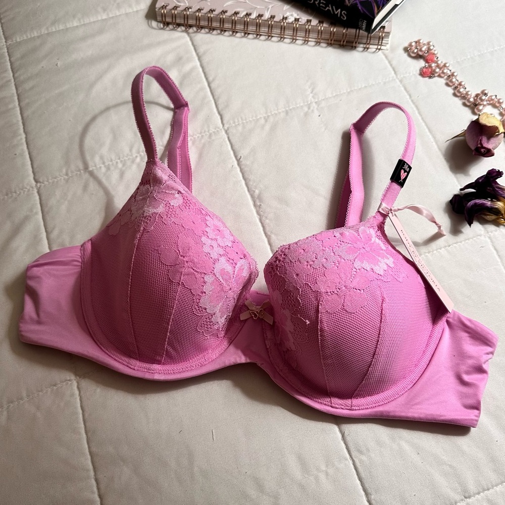 VS Lightly Lined Lilac Chiffon Demi Bra